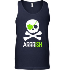 St. Patricks Day Irish Pirate Skull and Cross bones Men's Tank Top Men's Tank Top - trendytshirts1