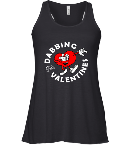 Dabbing Heart For Valentine's Day Art Graphics Heart Gift Women's Racerback Tank Women's Racerback Tank / Black / XS Women's Racerback Tank - trendytshirts1