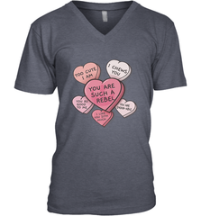 Star Wars Valentines Candy Heart Quotes Men's V-Neck Men's V-Neck - trendytshirts1