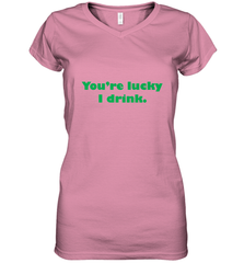 St. Patrick's Day Adult Drinking Women's V-Neck T-Shirt Women's V-Neck T-Shirt - trendytshirts1