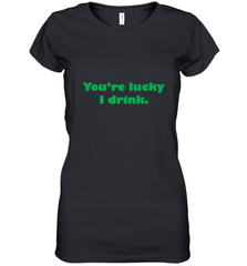 St. Patrick's Day Adult Drinking Women's V-Neck T-Shirt Women's V-Neck T-Shirt - trendytshirts1