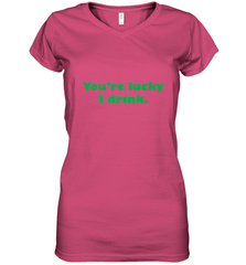 St. Patrick's Day Adult Drinking Women's V-Neck T-Shirt Women's V-Neck T-Shirt - trendytshirts1