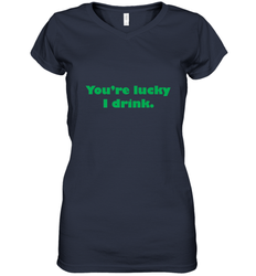 St. Patrick's Day Adult Drinking Women's V-Neck T-Shirt