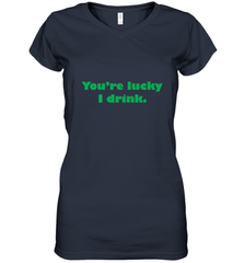 St. Patrick's Day Adult Drinking Women's V-Neck T-Shirt Women's V-Neck T-Shirt - trendytshirts1