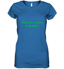 St. Patrick's Day Adult Drinking Women's V-Neck T-Shirt Women's V-Neck T-Shirt - trendytshirts1