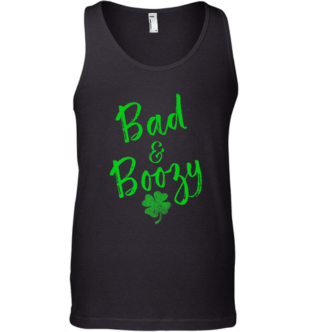 Bad and Boozy , St Patricks Day Beer Drinking Men's Tank Top Men's Tank Top / Black / XS Men's Tank Top - trendytshirts1