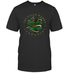 The Green Mamba, Cannabist, Weed Grower Pot Smoker Men's T-Shirt