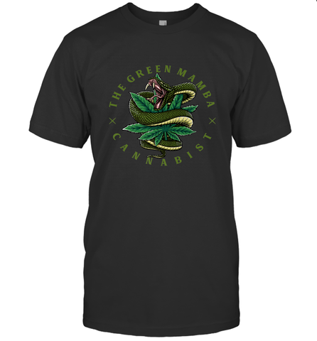 The Green Mamba, Cannabist, Weed Grower Pot Smoker Men's T-Shirt Men's T-Shirt / Black / S Men's T-Shirt - trendytshirts1