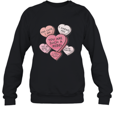 Star Wars Valentines Candy Heart Quotes Crewneck Sweatshirt