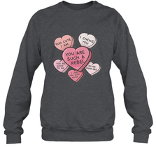 Star Wars Valentines Candy Heart Quotes Crewneck Sweatshirt Crewneck Sweatshirt - trendytshirts1