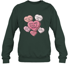 Star Wars Valentines Candy Heart Quotes Crewneck Sweatshirt Crewneck Sweatshirt - trendytshirts1