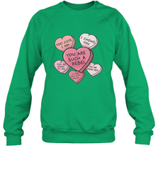 Star Wars Valentines Candy Heart Quotes Crewneck Sweatshirt Crewneck Sweatshirt - trendytshirts1