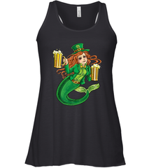 St Patricks Day Shirt Women Leprechaun Mermaid Girls Redhead Women's Racerback Tank Women's Racerback Tank - trendytshirts1