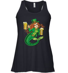 St Patricks Day Shirt Women Leprechaun Mermaid Girls Redhead Women's Racerback Tank Women's Racerback Tank - trendytshirts1