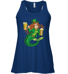 St Patricks Day Shirt Women Leprechaun Mermaid Girls Redhead Women's Racerback Tank Women's Racerback Tank - trendytshirts1