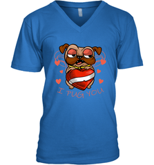 I Pug You Cute Valentines Day Love Heart Pug Dog Valentine Men's V-Neck Men's V-Neck - trendytshirts1