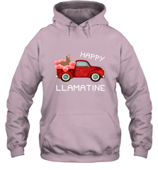 Happy Llamatine funny Valentine Day Llama costume Hooded Sweatshirt Hooded Sweatshirt - trendytshirts1