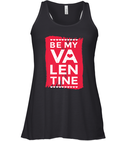 Be My Valentine Cute Quote Women's Racerback Tank Women's Racerback Tank / Black / XS Women's Racerback Tank - trendytshirts1
