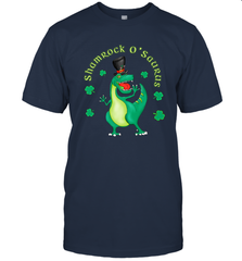 T Rex Dinosaur St. Patrick's Day Irish Funny Men's T-Shirt Men's T-Shirt - trendytshirts1