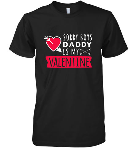 Kids Funny Valentine's Day Present For Your Little Girl, Daughter Men's Premium T-Shirt Men's Premium T-Shirt / Black / XS Men's Premium T-Shirt - trendytshirts1