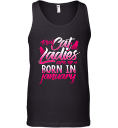 Cat Lady Born In January Cat Lover Birthday Gift For Men's Tank Top