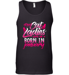 Cat Lady Born In January Cat Lover Birthday Gift For Men's Tank Top Men's Tank Top - trendytshirts1