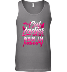 Cat Lady Born In January Cat Lover Birthday Gift For Men's Tank Top Men's Tank Top - trendytshirts1