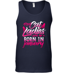 Cat Lady Born In January Cat Lover Birthday Gift For Men's Tank Top