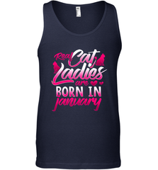 Cat Lady Born In January Cat Lover Birthday Gift For Men's Tank Top Men's Tank Top - trendytshirts1