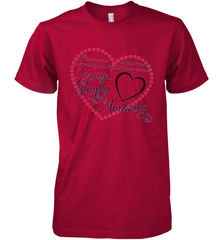 Describe your lover in two words symply...amazing valentine T shirt Men's Premium T-Shirt Men's Premium T-Shirt - trendytshirts1