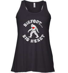 Bigfoot Heart Valentine's Day Lover Art Graphics Great Gift Women's Racerback Tank Women's Racerback Tank - trendytshirts1