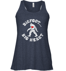 Bigfoot Heart Valentine's Day Lover Art Graphics Great Gift Women's Racerback Tank Women's Racerback Tank - trendytshirts1