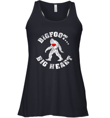 Bigfoot Heart Valentine's Day Lover Art Graphics Great Gift Women's Racerback Tank Women's Racerback Tank - trendytshirts1
