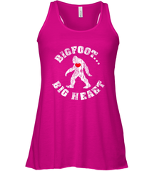 Bigfoot Heart Valentine's Day Lover Art Graphics Great Gift Women's Racerback Tank Women's Racerback Tank - trendytshirts1