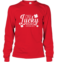 One Lucky Mama Shamrock Gift For Saint Patrick's Day Long Sleeve T-Shirt Long Sleeve T-Shirt - trendytshirts1