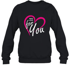 Pink Heart Valentine's Day Gifts Boyfriend Girlfriend Love Crewneck Sweatshirt