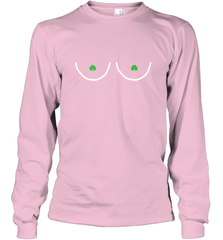 Boob St Patricks Day Nips Feminist Funny Fitted Long Sleeve T-Shirt Long Sleeve T-Shirt - trendytshirts1