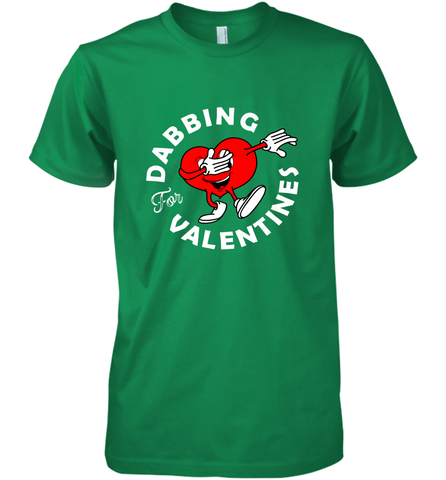Dabbing Heart For Valentine's Day Art Graphics Heart Gift Men's Premium T-Shirt