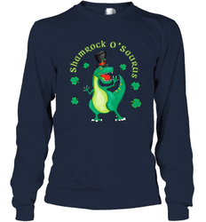 T Rex Dinosaur St. Patrick's Day Irish Funny Long Sleeve T-Shirt