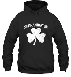 Shenanigator Funny St Patrick's Shamrock Hooded Sweatshirt