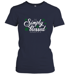 Christian St Patrick's Day Blessed Not Lucky Women's T-Shirt