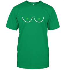 Boob St Patricks Day Nips Feminist Funny Fitted Men's T-Shirt Men's T-Shirt - trendytshirts1