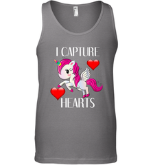 Girls Valentine's Day Unicorn I Capture Hearts Kids Gift Men's Tank Top Men's Tank Top - trendytshirts1