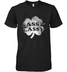 Sassy Lassy T Shirt Funny St. Patrick's Day Clover Men's Premium T-Shirt Men's Premium T-Shirt - trendytshirts1