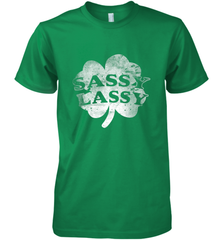 Sassy Lassy T Shirt Funny St. Patrick's Day Clover Men's Premium T-Shirt Men's Premium T-Shirt - trendytshirts1