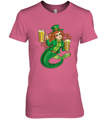 St Patricks Day Shirt Women Leprechaun Mermaid Girls Redhead Women's Premium T-Shirt Women's Premium T-Shirt - trendytshirts1