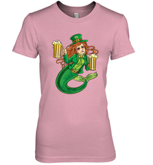 St Patricks Day Shirt Women Leprechaun Mermaid Girls Redhead Women's Premium T-Shirt Women's Premium T-Shirt - trendytshirts1