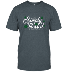 Christian St Patrick's Day Blessed Not Lucky Men's T-Shirt Men's T-Shirt - trendytshirts1