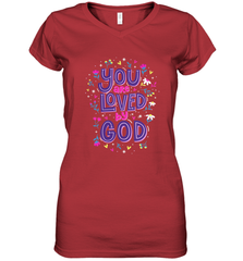 Christian Valentine's Day Women's V-Neck T-Shirt Women's V-Neck T-Shirt - trendytshirts1