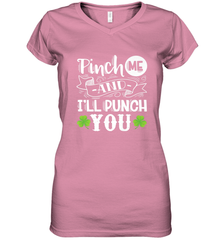 St Patricks Day Pinch Me And I'll Punch You Women's V-Neck T-Shirt Women's V-Neck T-Shirt - trendytshirts1